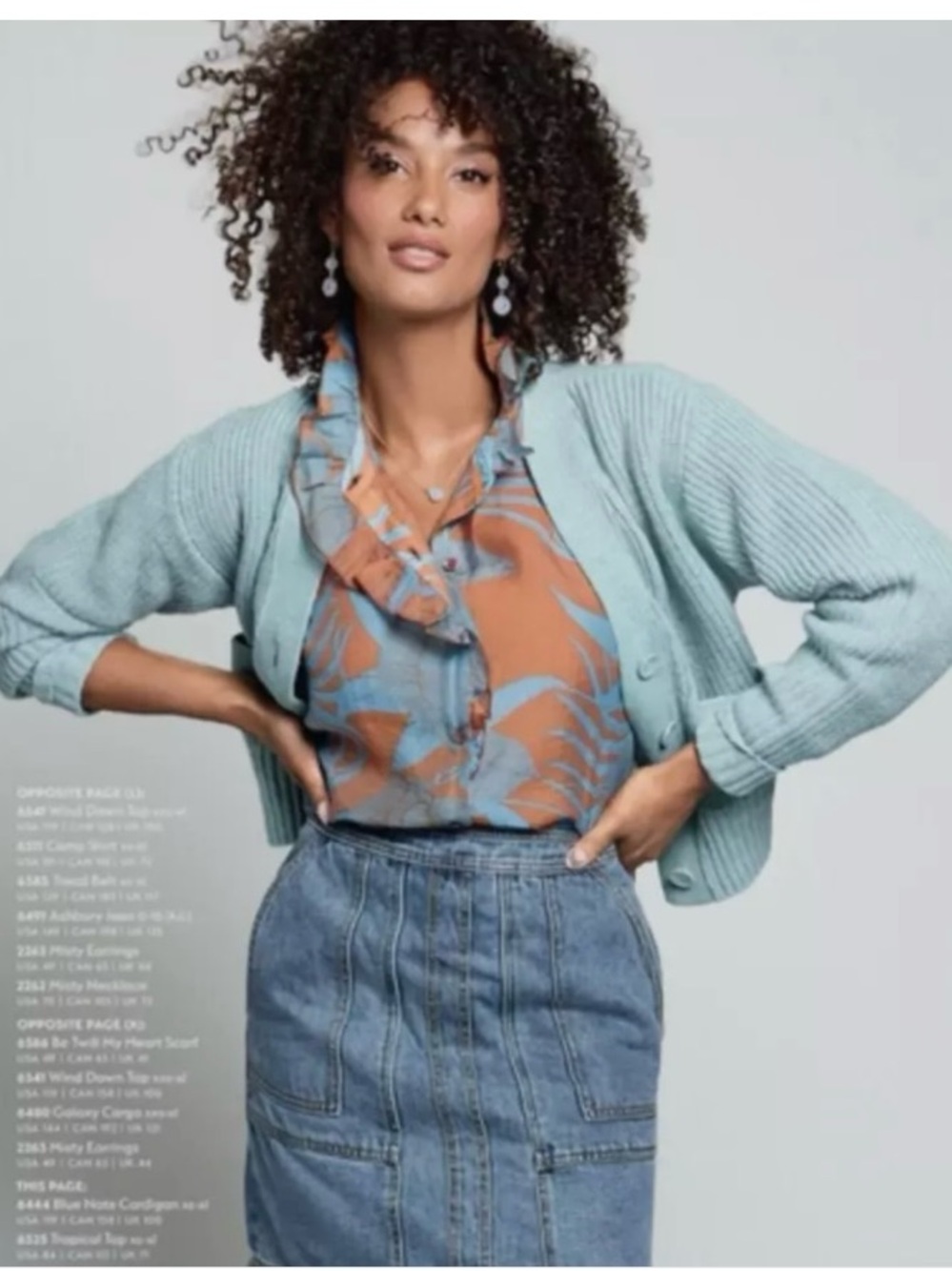 CAbi Tropical Print Blouse
